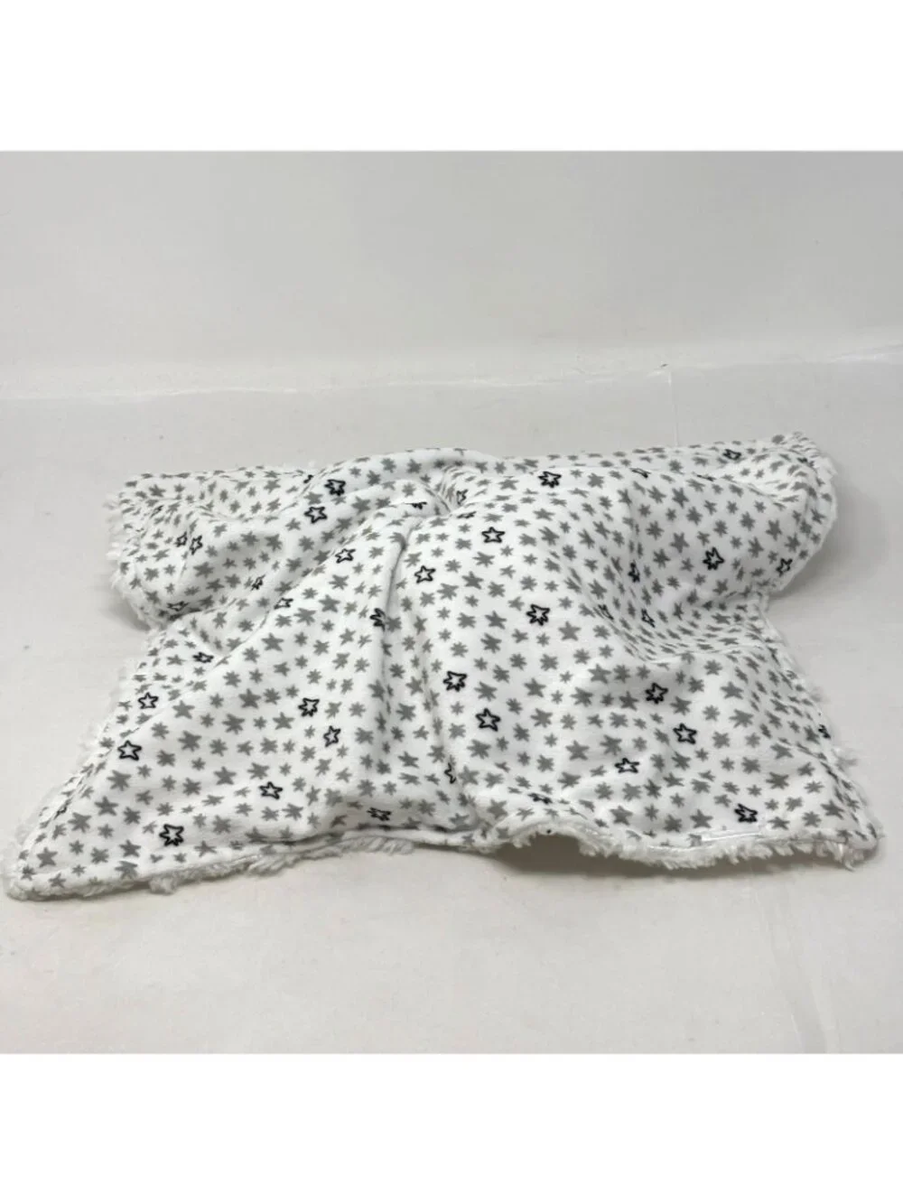 CARTER'S Just One You White Lamb Lovey Swirly Plush Gray Stars 2019